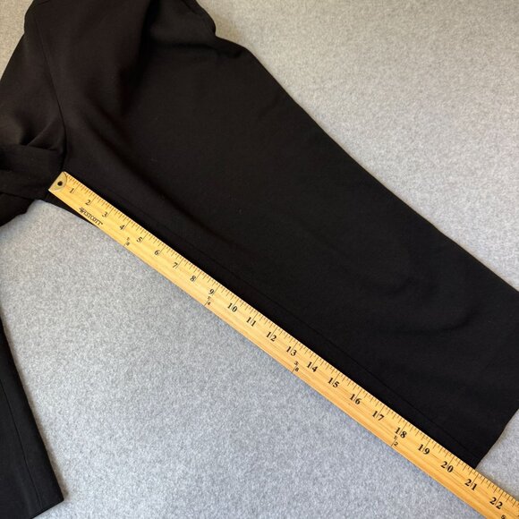 SoCa by St John Womens Black Pants Cropped Capri Trousers Side Zip Size 10 - Picture 9 of 13